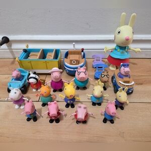 Peppa Pig lot 2 (2 characters in vehicles don't come out of them)